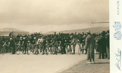 Olympic Games, 1896; Cyclists Beginning the Twelve-Hour Race